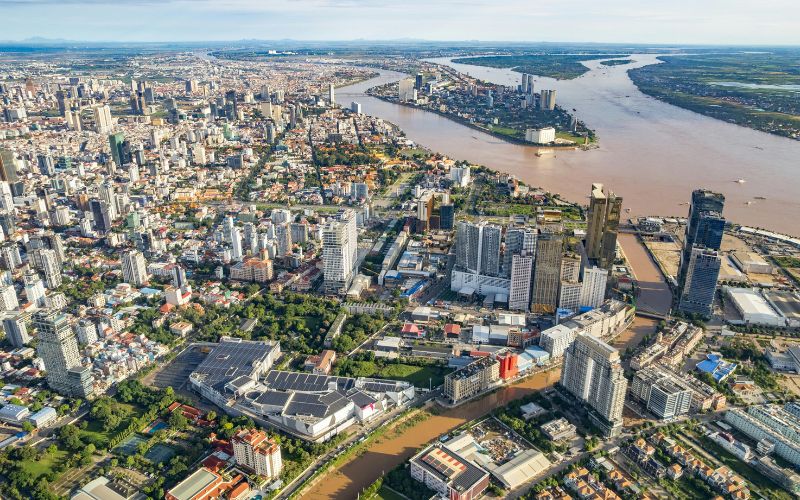 La superficie della Cambogia