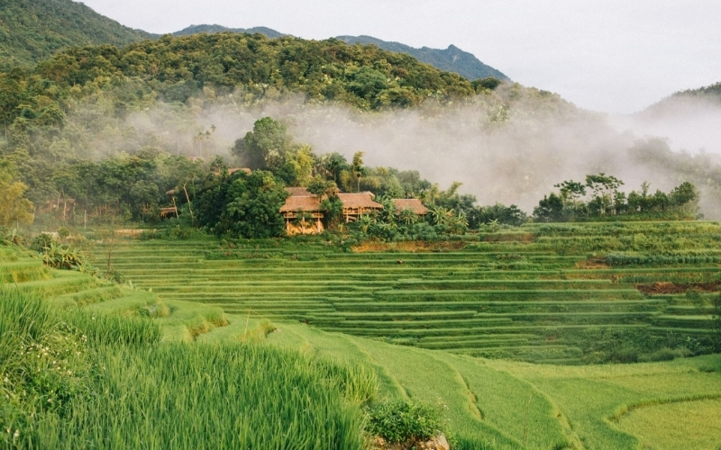 Vita quotidiana nei villaggi Thai