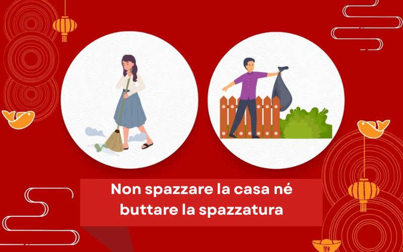 Non spazzare la casa n&eacute; buttare la spazzatura