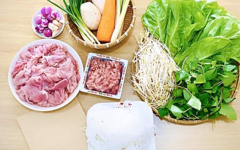 Ingredienti per la ricetta di Bun Cha