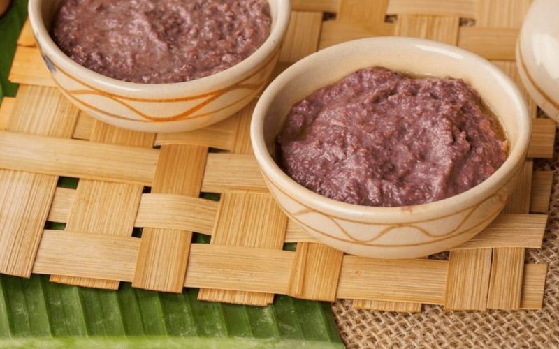 La pasta fermentata di gamberetti molto piccoli