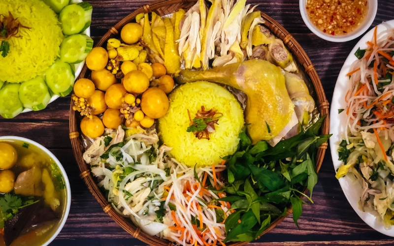 Il riso al pollo alla vietnamita