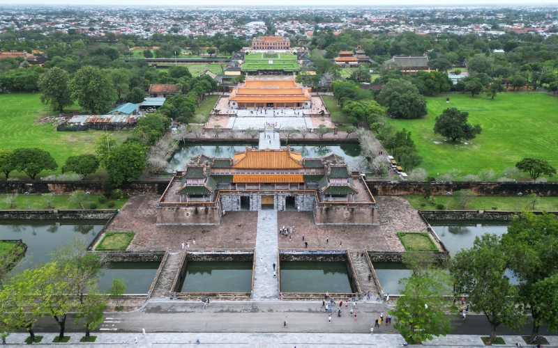 La panorama della Cittadella Imperiale Hue
