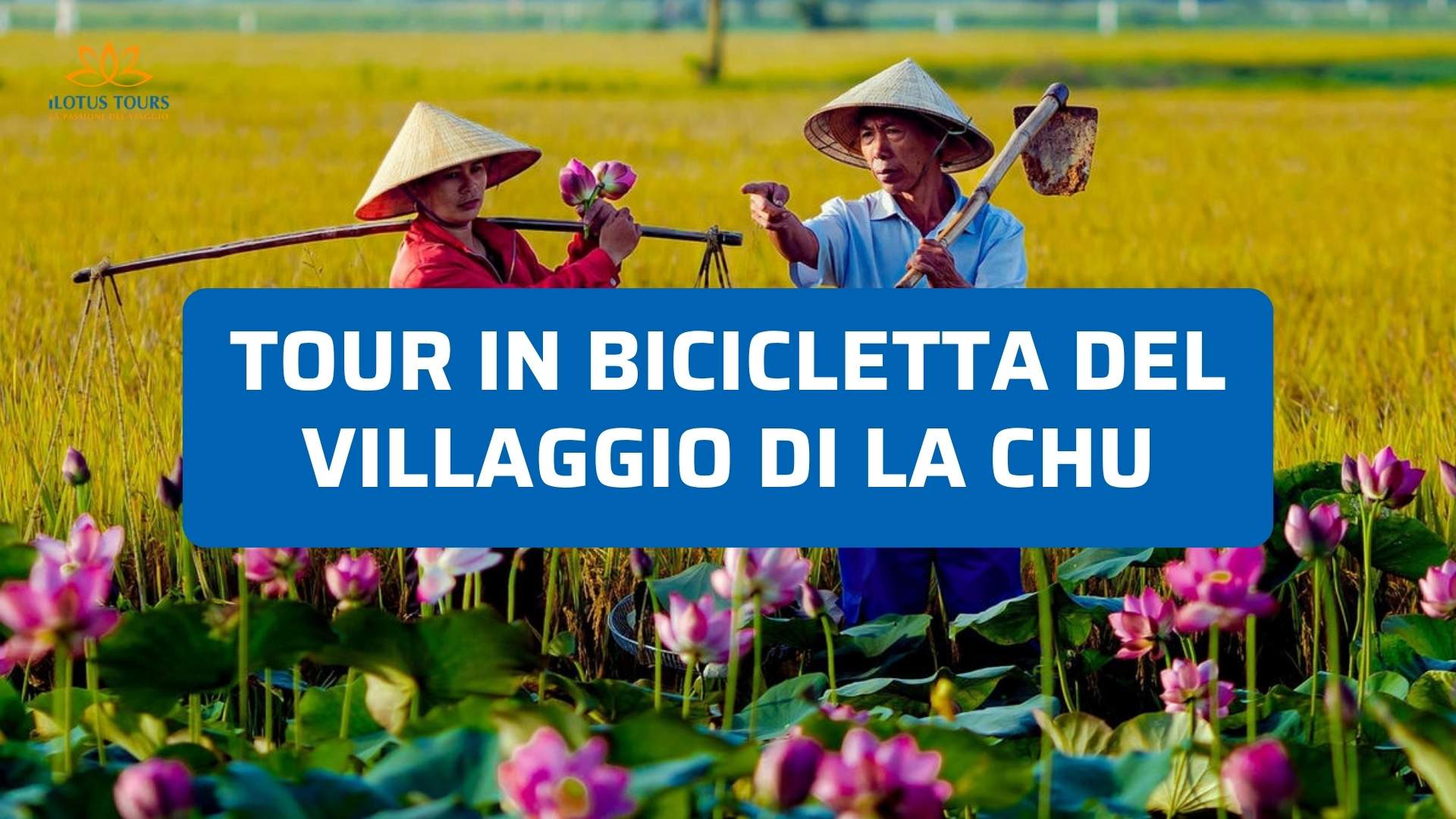 Tour in bicicletta del villaggio di La Chu tra risaie e vita locale