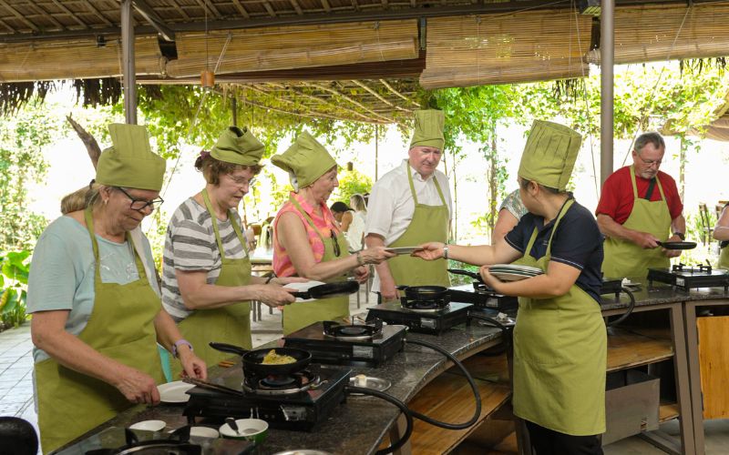 La lezione di cucina con le verdure dell'orto
