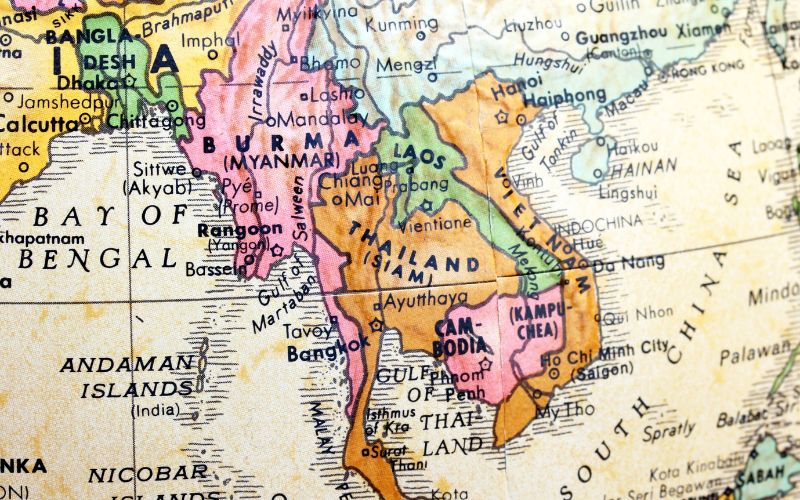 La mappa del Vietnam