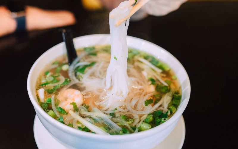 Gli spaghetti di riso del Pho