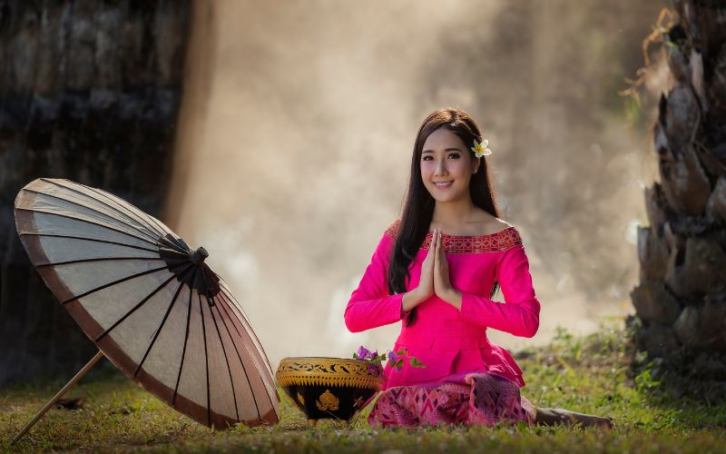 Saluti e cortesia in Laos