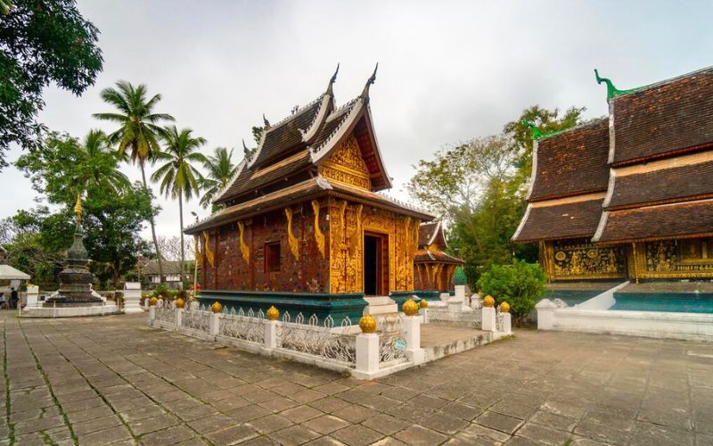 La torre del tamburo del Tempio di Wat Xieng Thong