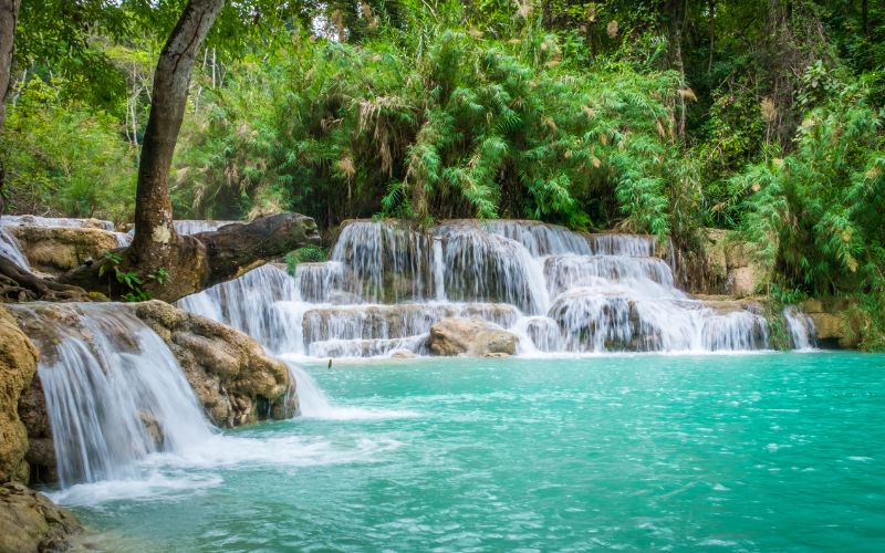 La cascata di Kuang Si