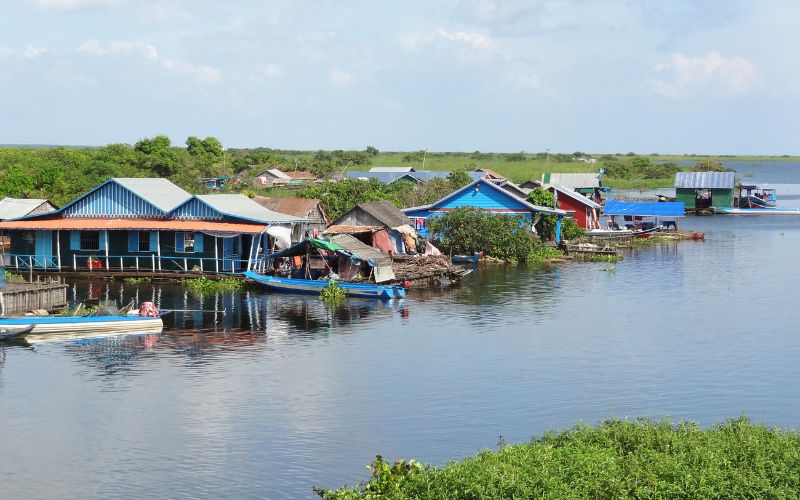Lac Tonle Sap en septembre