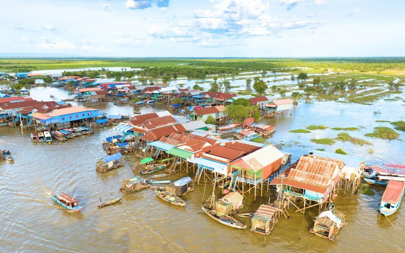 Village flottant de Kampong Phluk