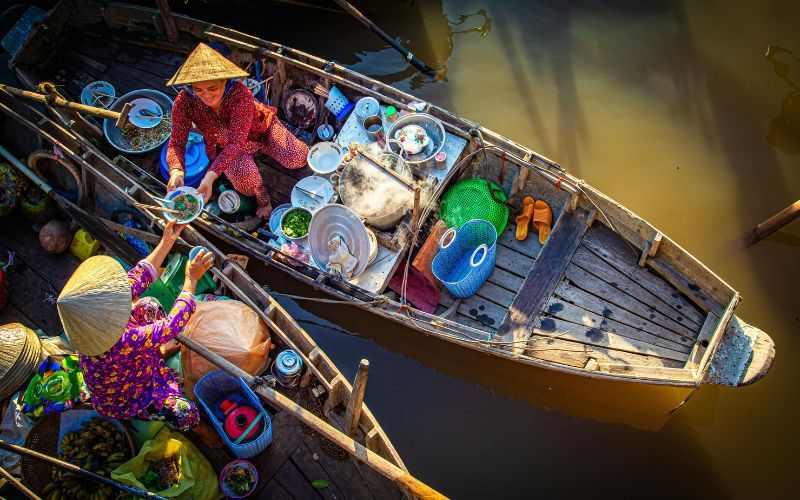 March&eacute; flottant de Cai Rang
