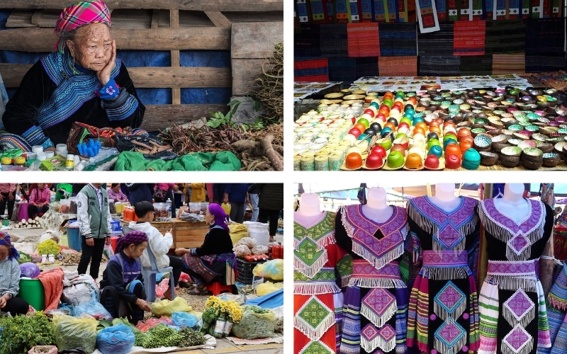 marchés traditionnels du Vietnam