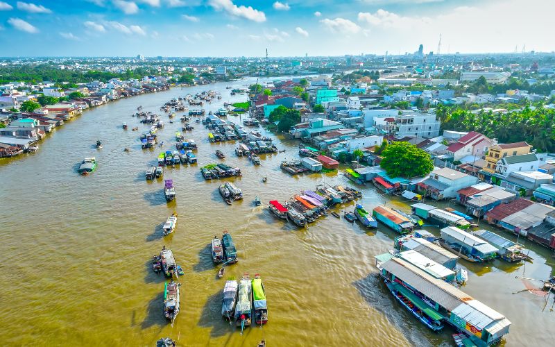 March&eacute; flottant de Cai Rang