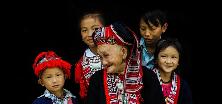 4 ethnies minorités du Nord Vietnam: 4 couleurs différentes
