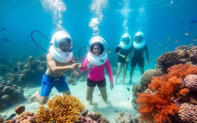 Faire du snorkeling dans les eaux turquoise