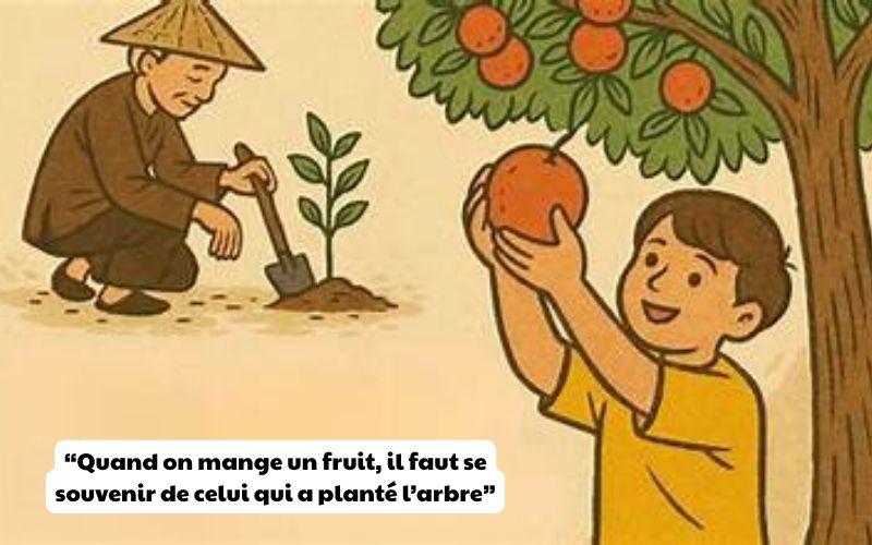 Quand on mange un fruit, il faut se souvenir de celui qui a plant&eacute; l&rsquo;arbre