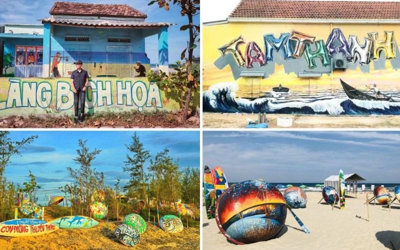 Les histoires peintes sur les murs du village