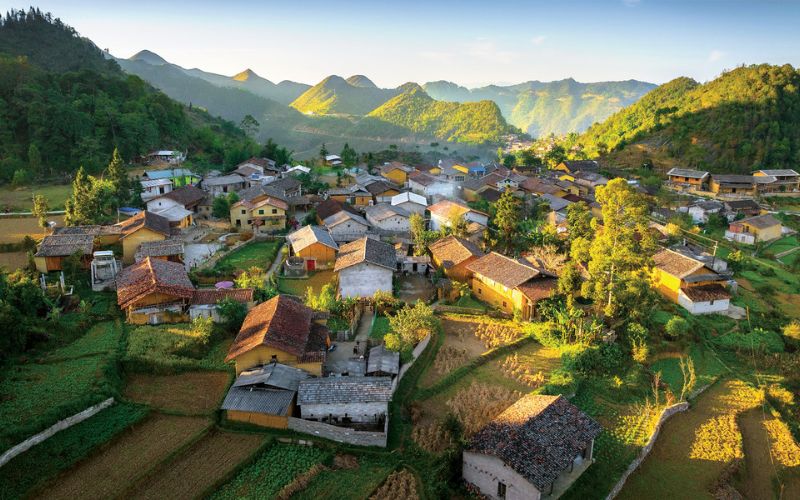 Village de Lo Lo Chai &agrave; Ha Giang